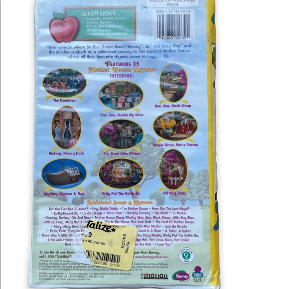 Barney’s Rhyme Time Rhythm VHS - Picture 2 of 4